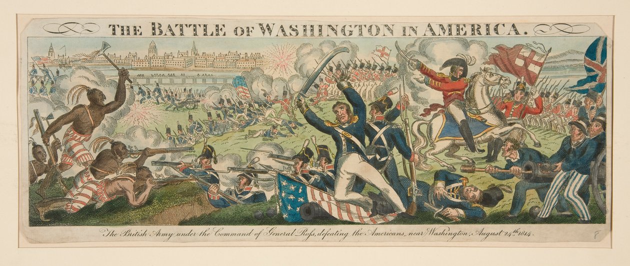 De Slag om Washington in Amerika door Unknown