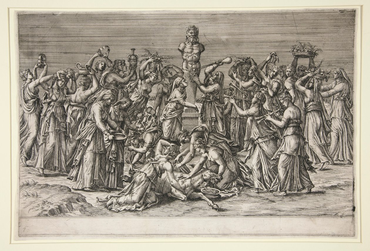 Het Offer aan Priapus door Unknown