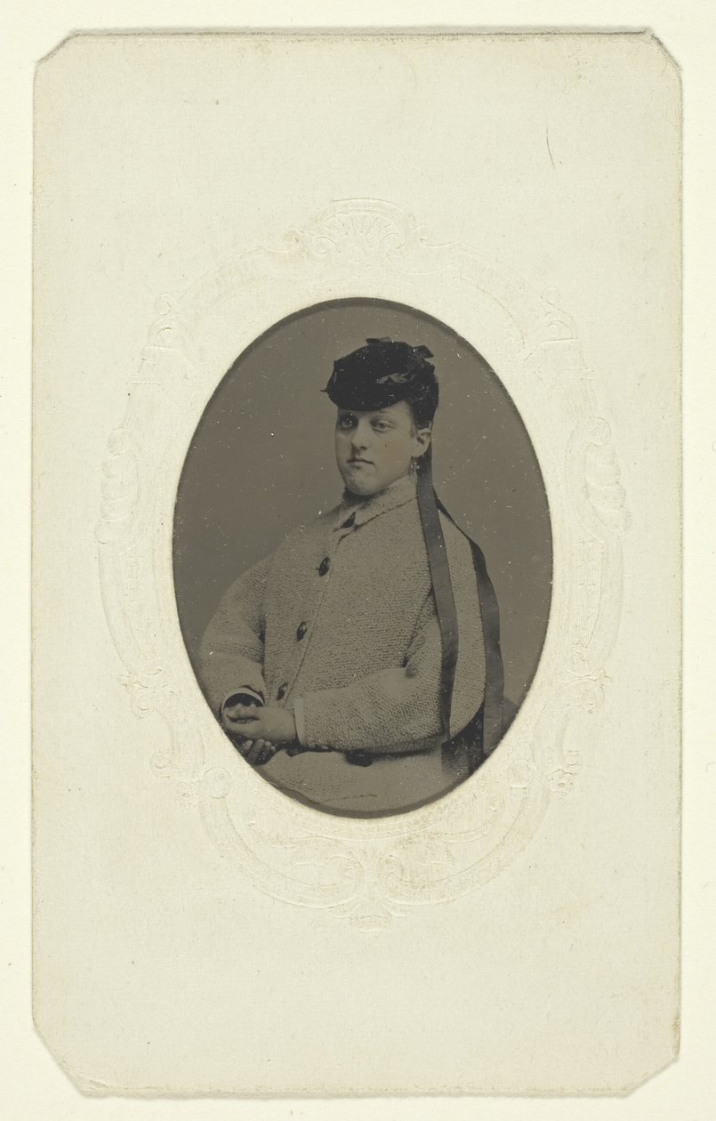 Zonder titel (Portret van een vrouw met een hoed) door Unknown