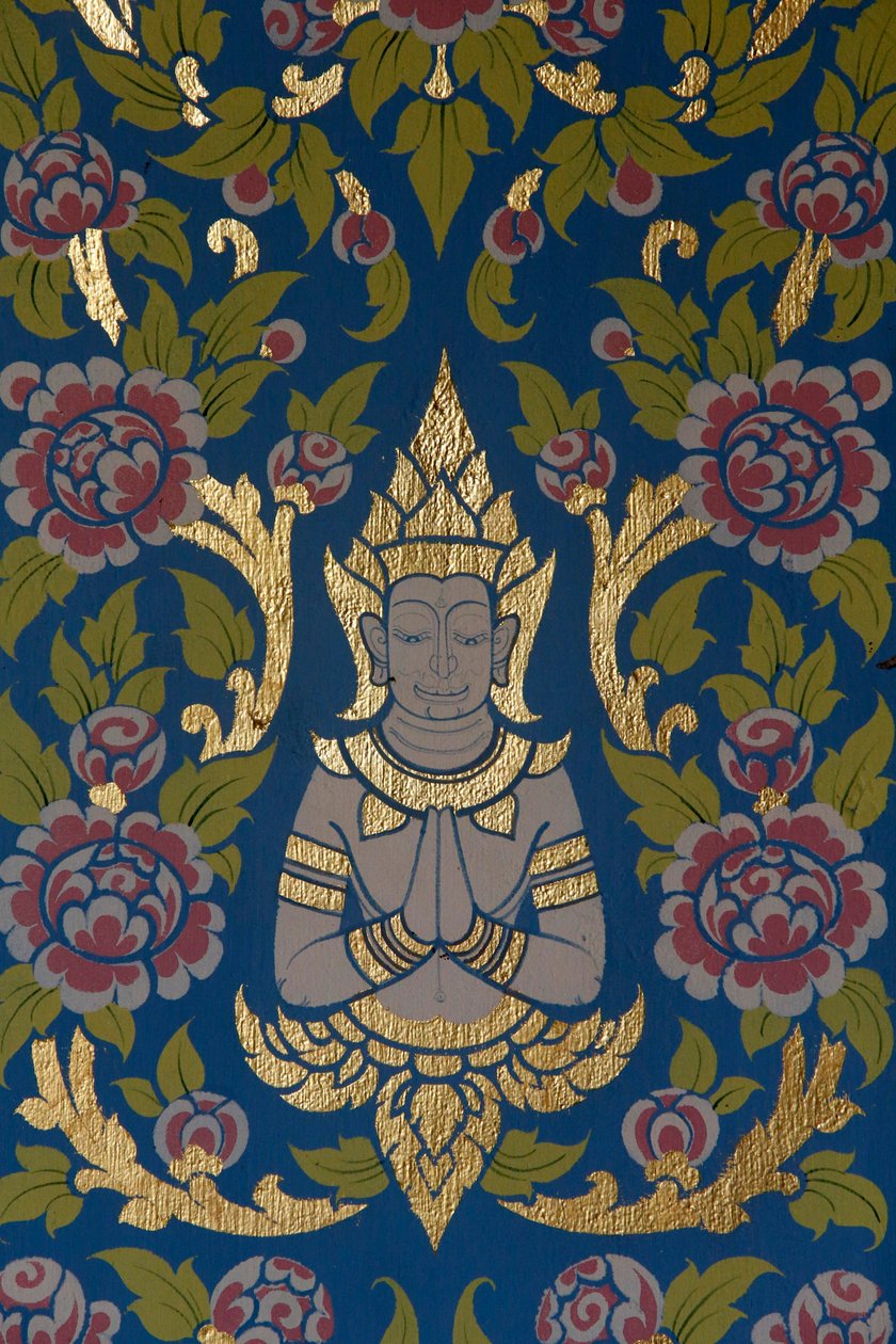 Wat Ampharam, Hua Hin. Tempeldecoratie. Thailand door Unknown