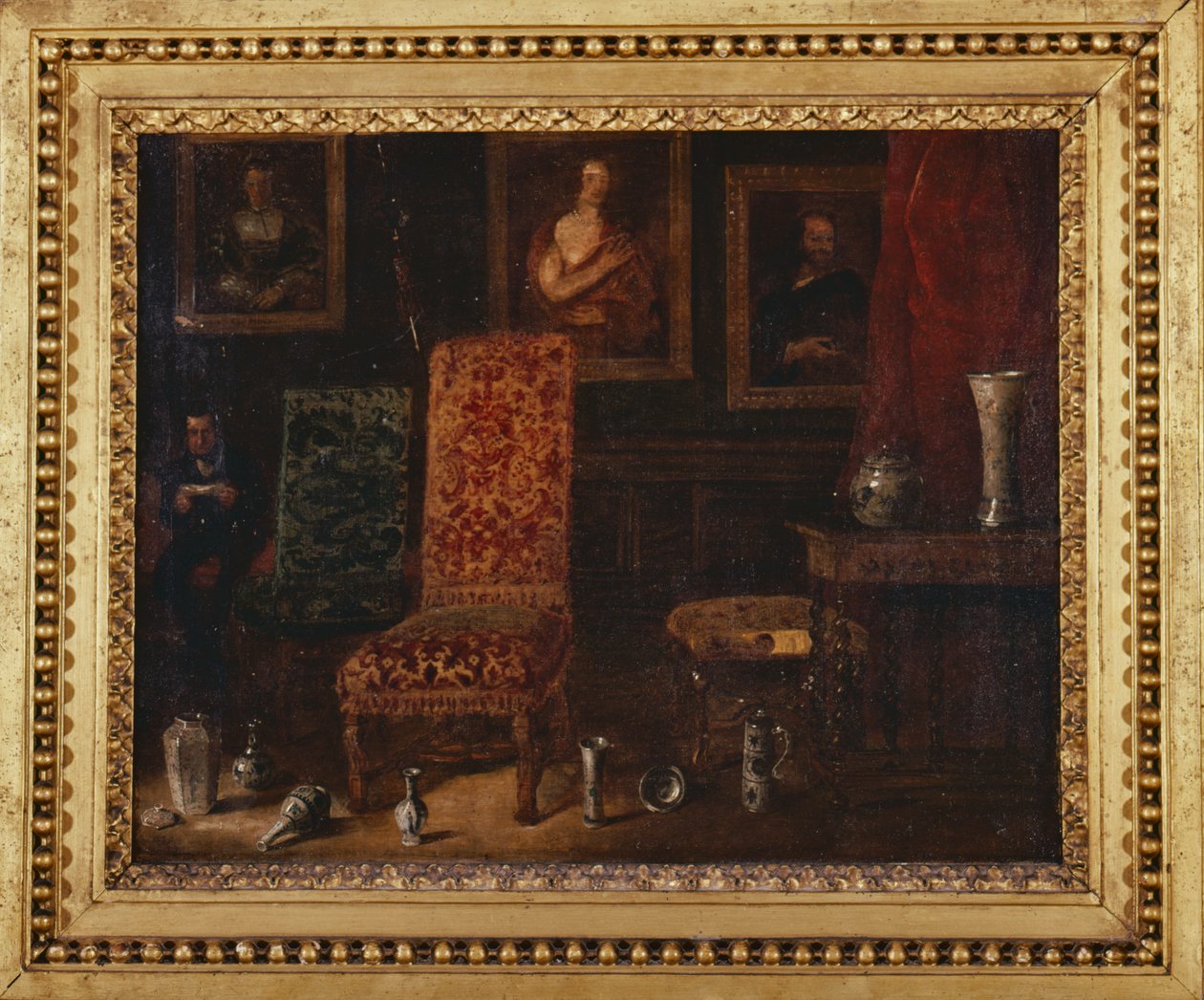 19e-eeuws interieur door Unknown artist