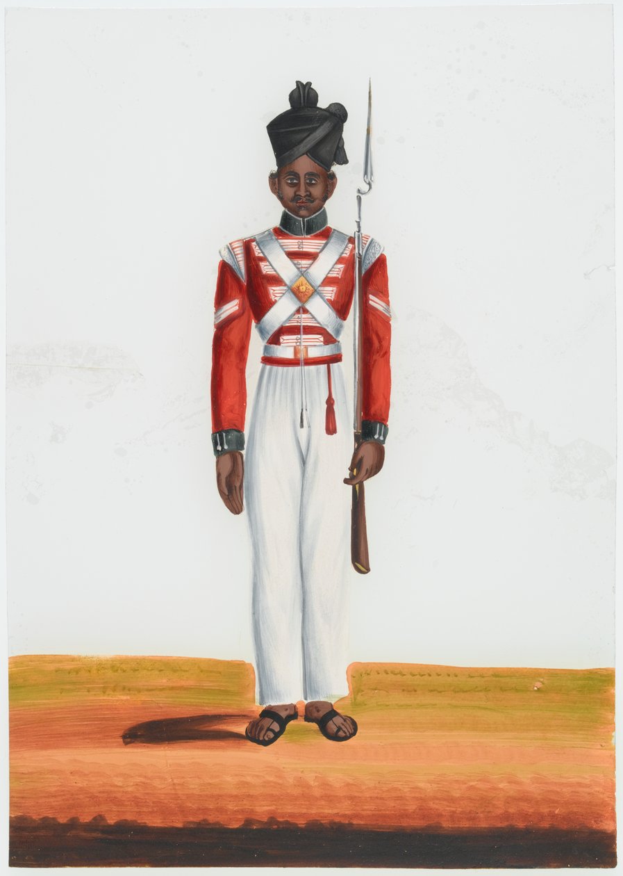 Havildar van het 2e Martin Bataljon, Madras Leger door Unknown artist
