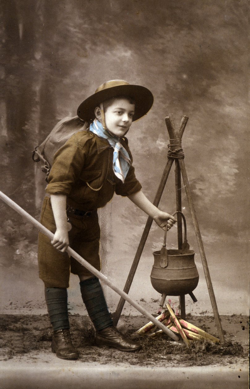 Een padvinder in de jaren 1920 door Unknown Artist