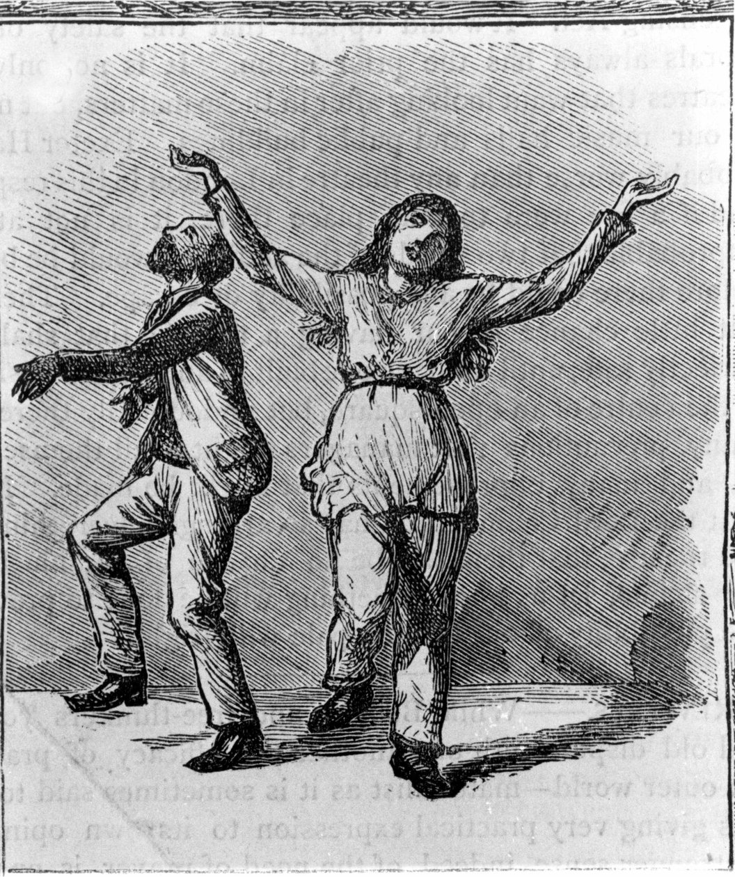 Een stel Shakers die dansen door Unknown artist