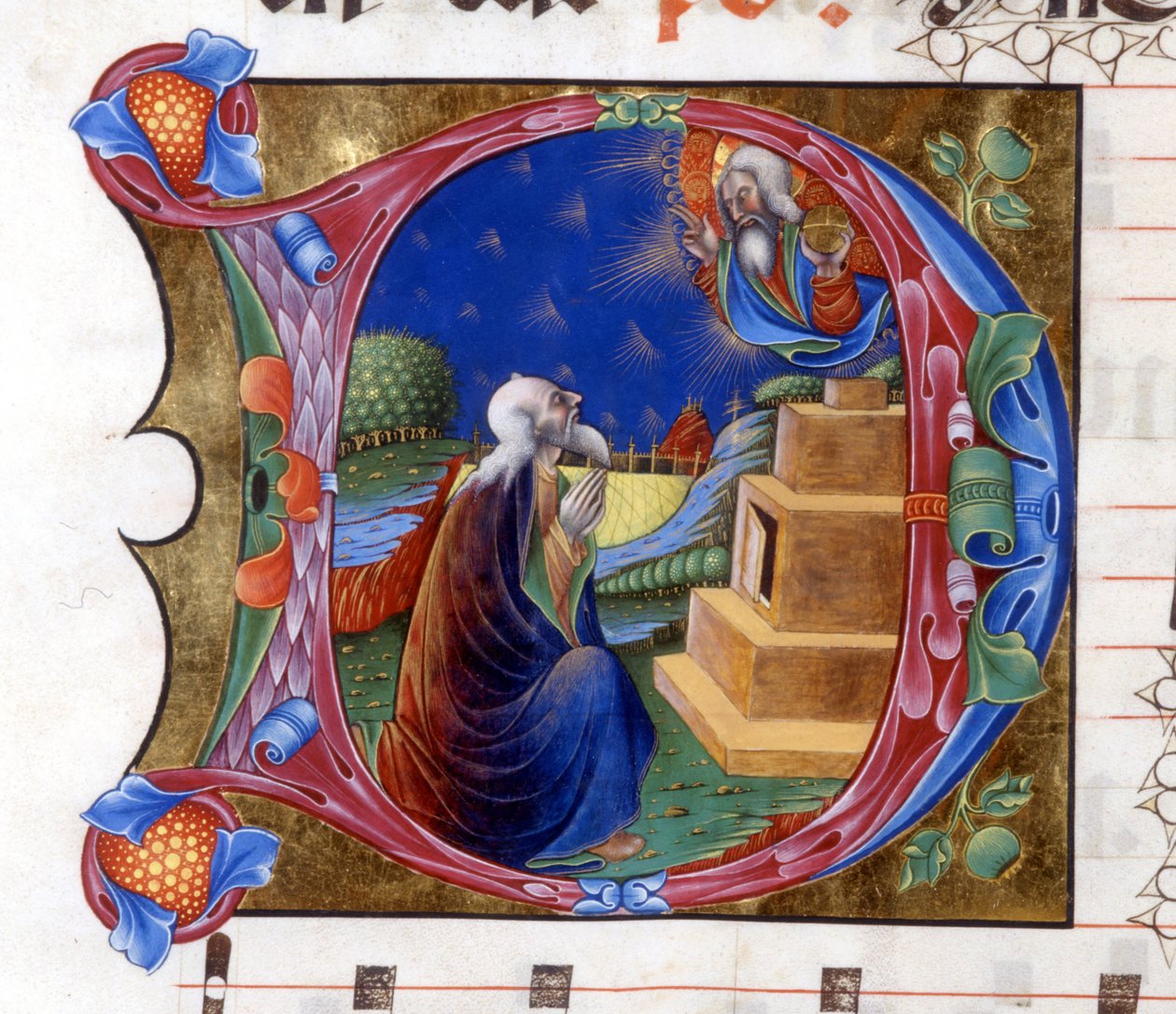 Abraham uitgenodigd door de Heer om zijn land te verlaten door Unknown artist