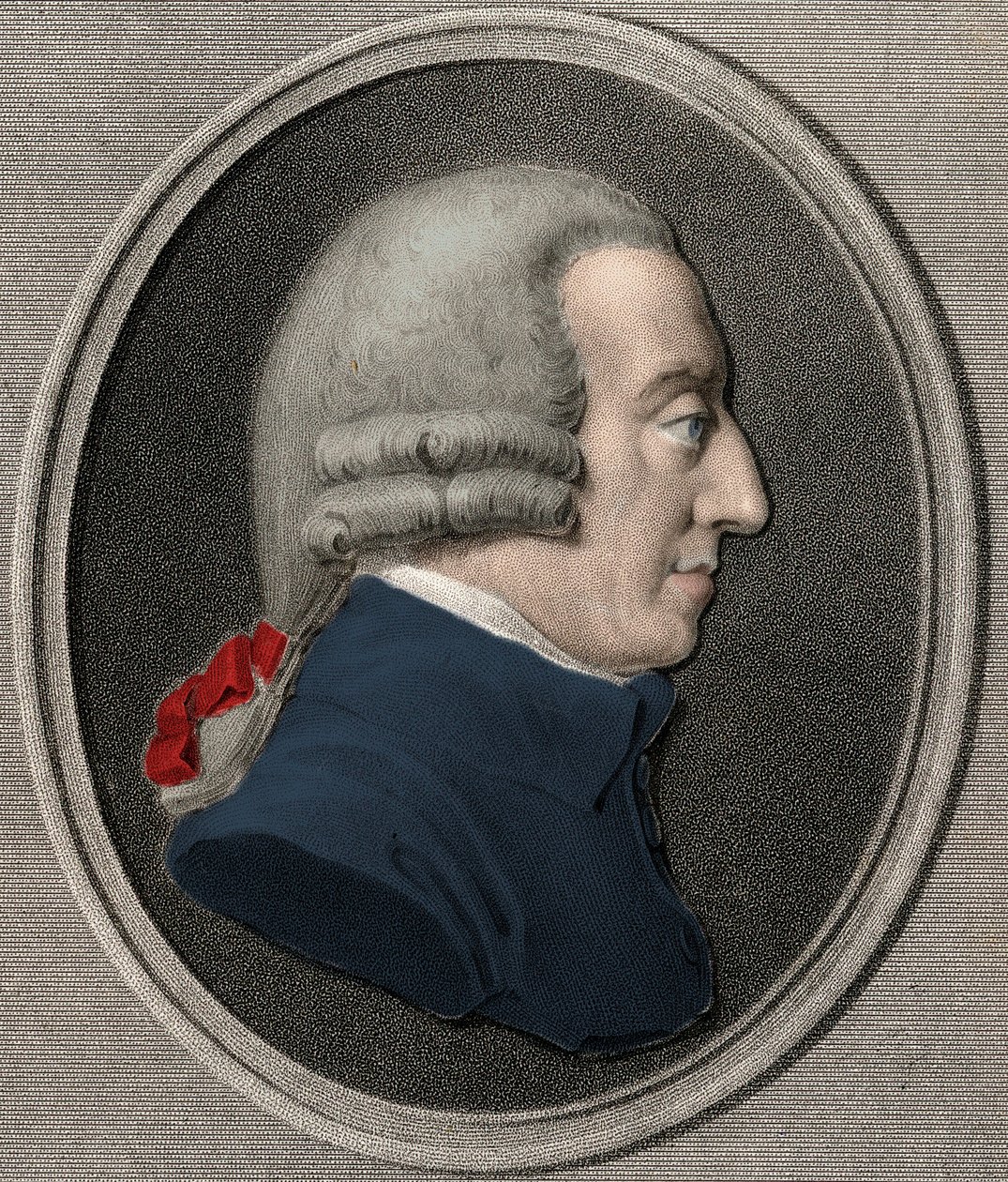 Adam Smith 1723-1790 - gravure - 19e eeuw door Unknown artist