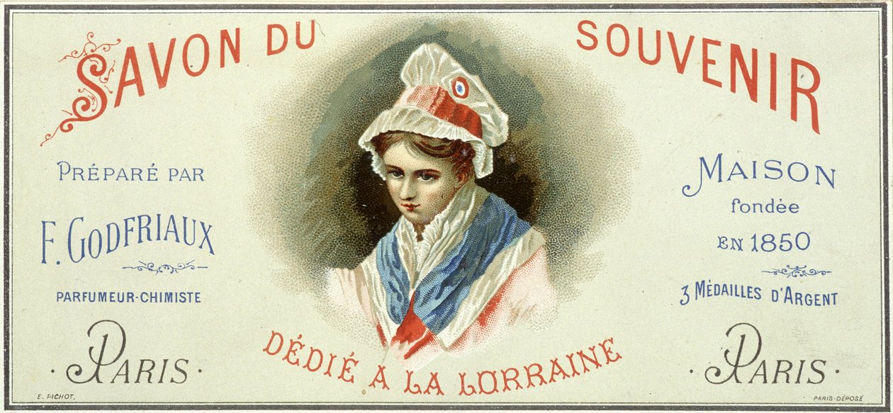 Reclame-etiket van de 