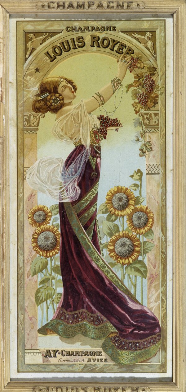 Reclameposter voor Louis Royer champagne, eind 19e eeuw door Unknown artist