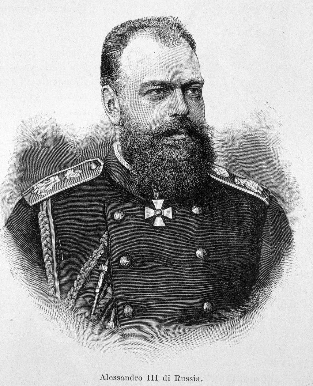 Alexander III (Alexandrovich) keizer van Rusland door Unknown artist