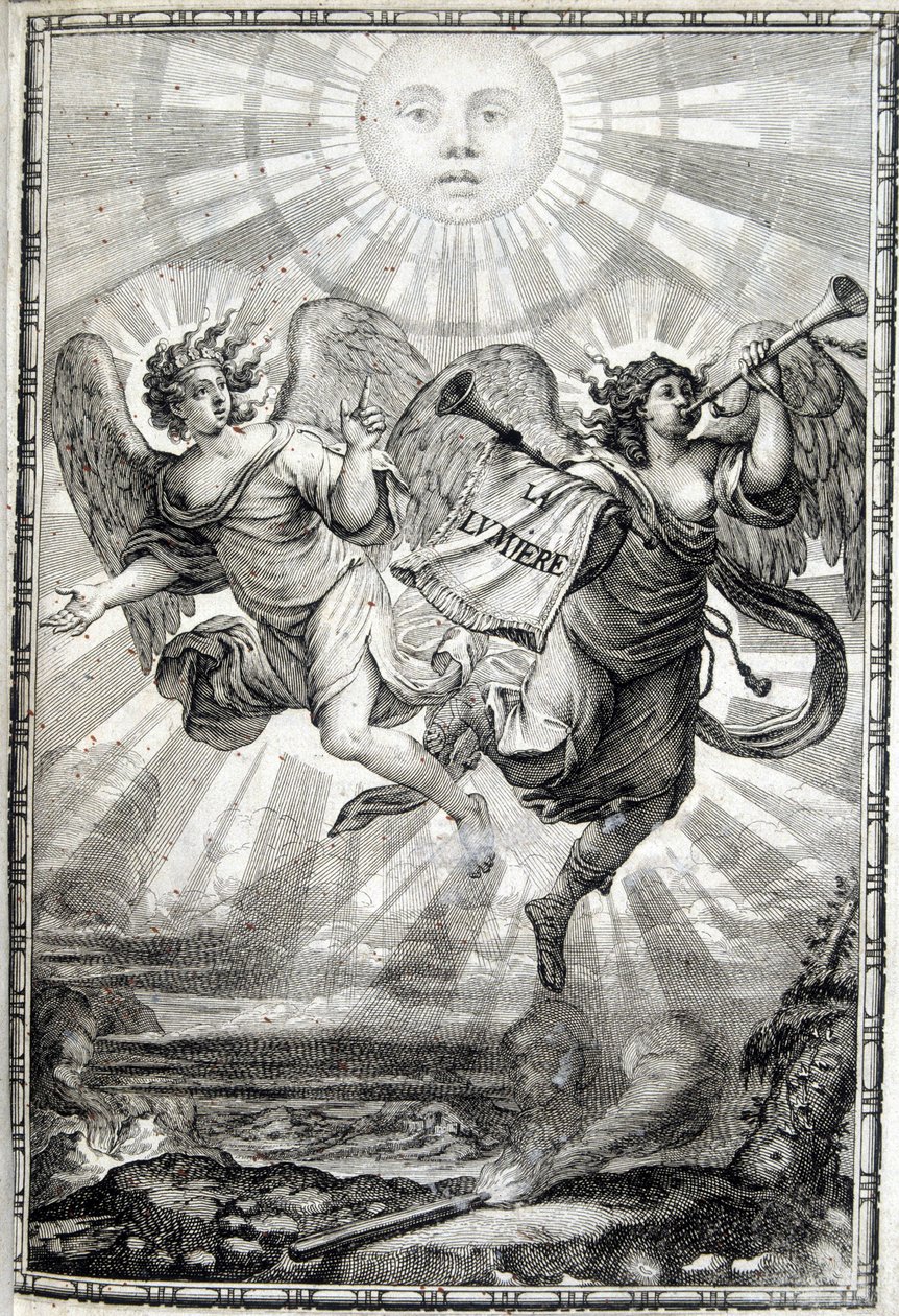 Allegorische figuur van het Licht - Het Licht aan Monseigneur de eminente kardinaal Jules Mazarin (Giulio Raimondo Mazzarino of Mazarino) (1602-1661) door Unknown artist