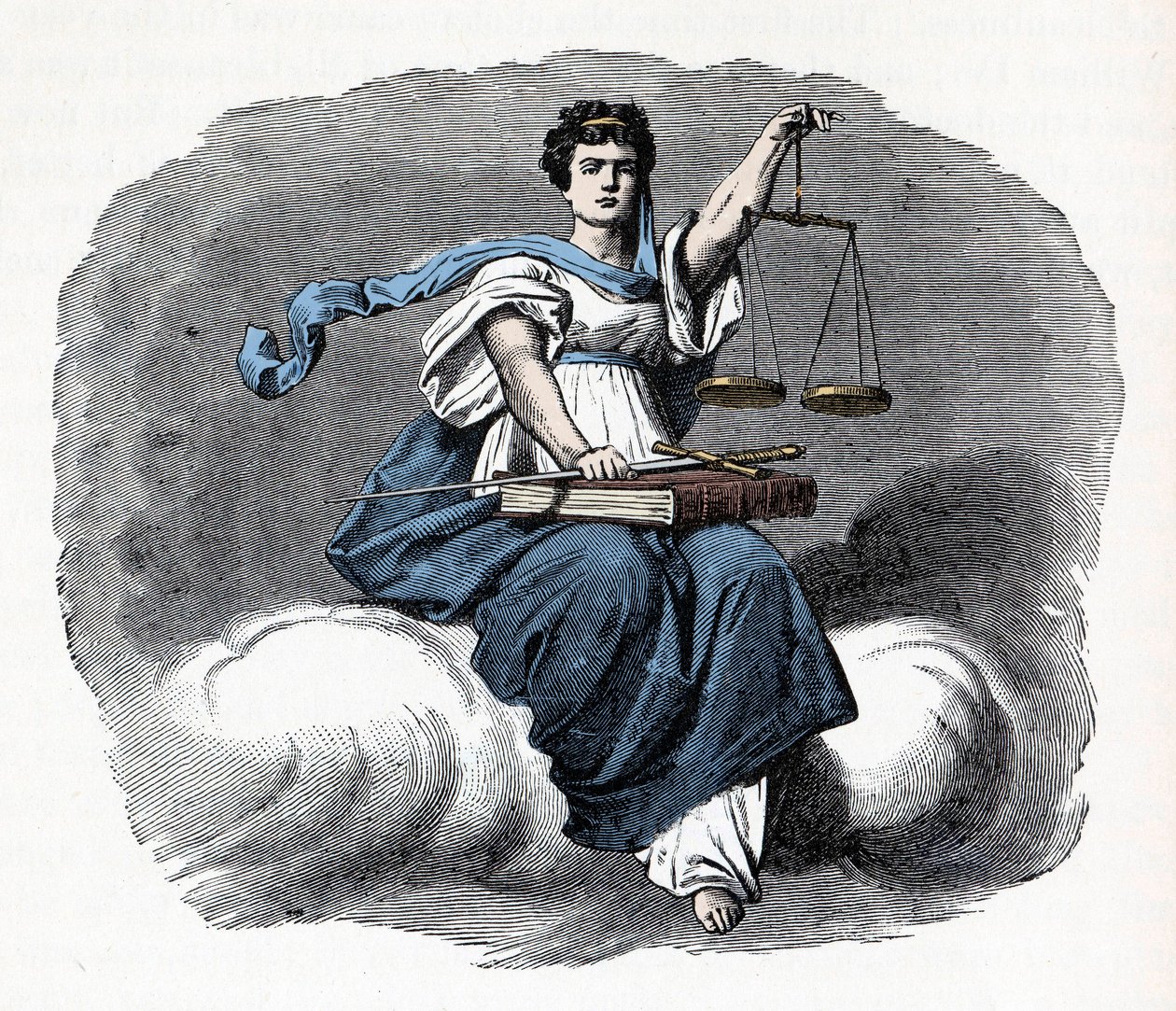 Allegorie van Justitie - 1882 door Unknown artist