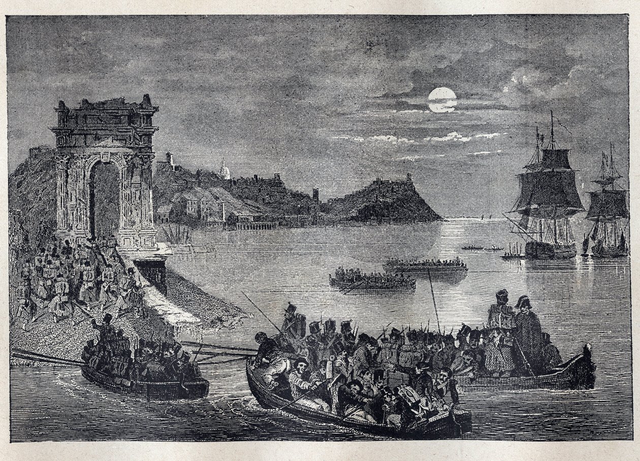 Ancona - Ancona-expeditie naar Italië gelanceerd door Louis Philippe I in de nacht van 22-23 februari door Unknown artist