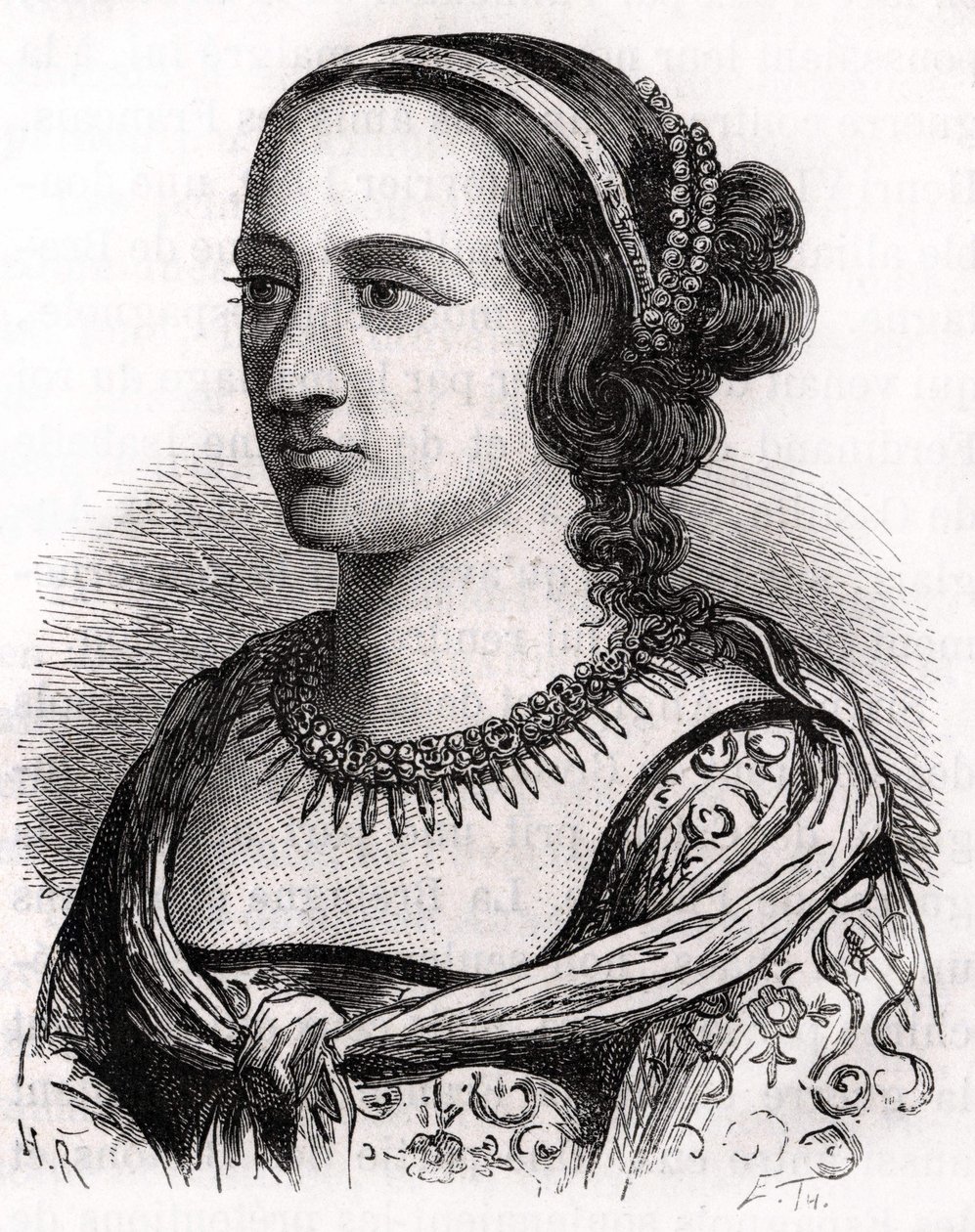Anne de France, bekend als de Dame van Beaujeu (1461 - 1522) door Unknown artist