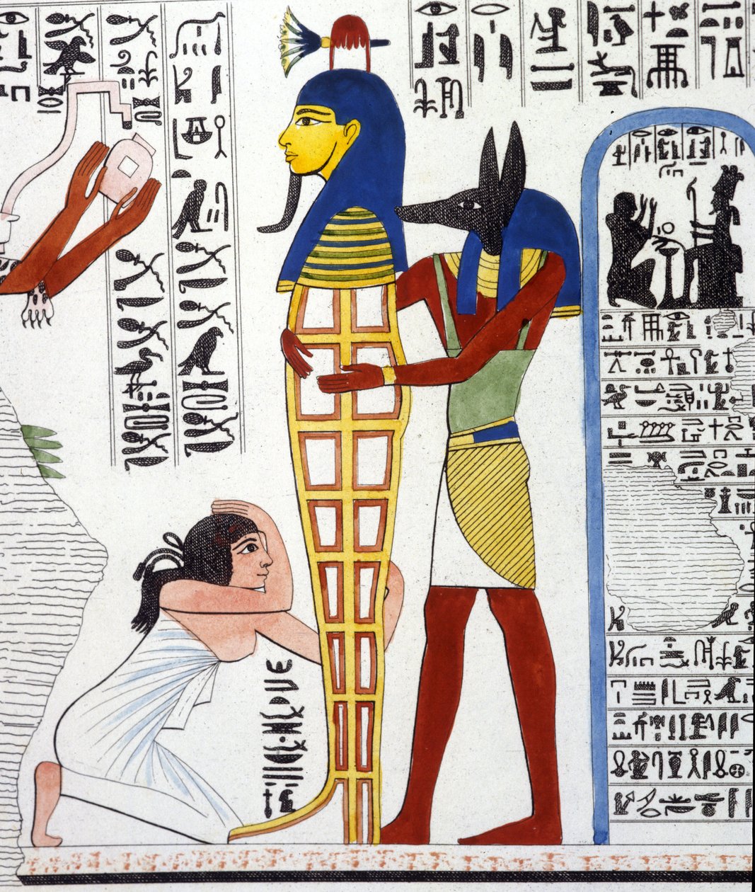 Anubis en een mummie - in 