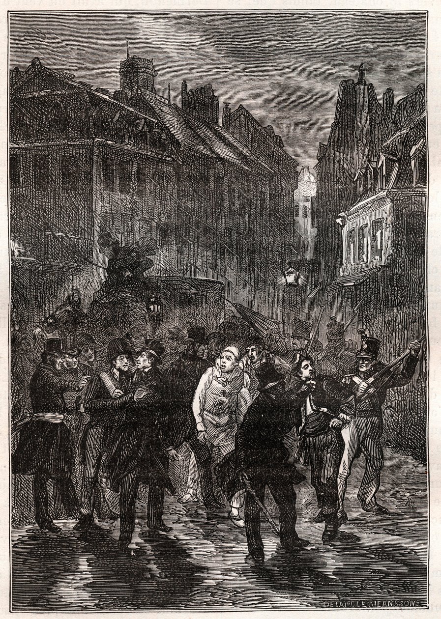 Aanslagen tegen Louis-Philippe I - De samenzwering van de rue des Prouvaires - Op 1 februari door Unknown artist