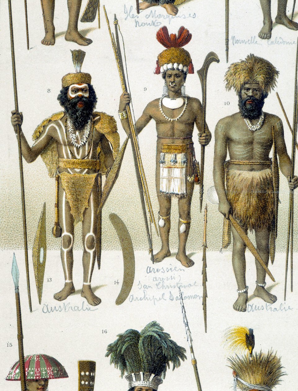 Australische Inheemse Mensen in Staatskleding door Unknown artist