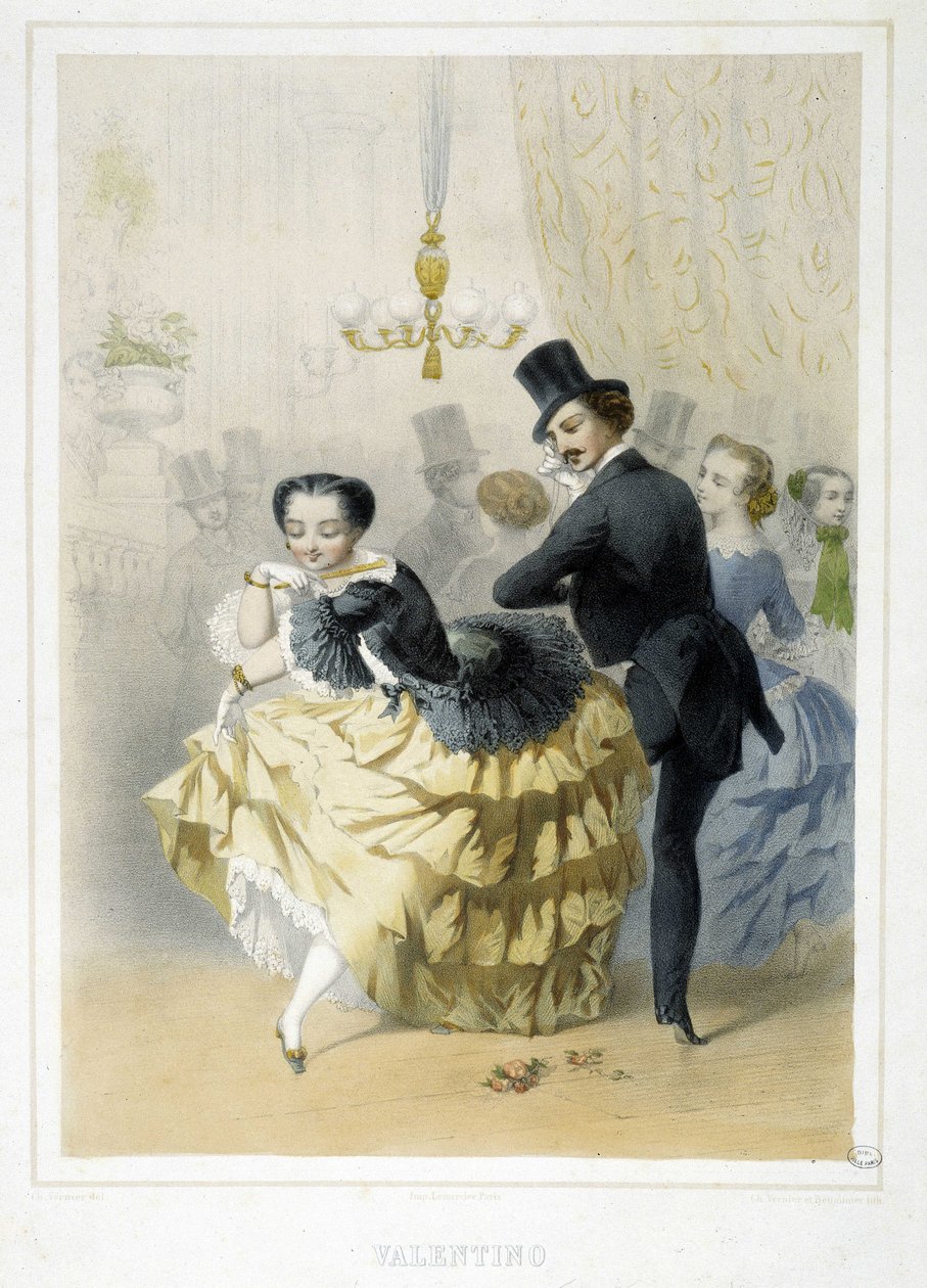 Bal: Valentino, rond 1860 door Unknown artist
