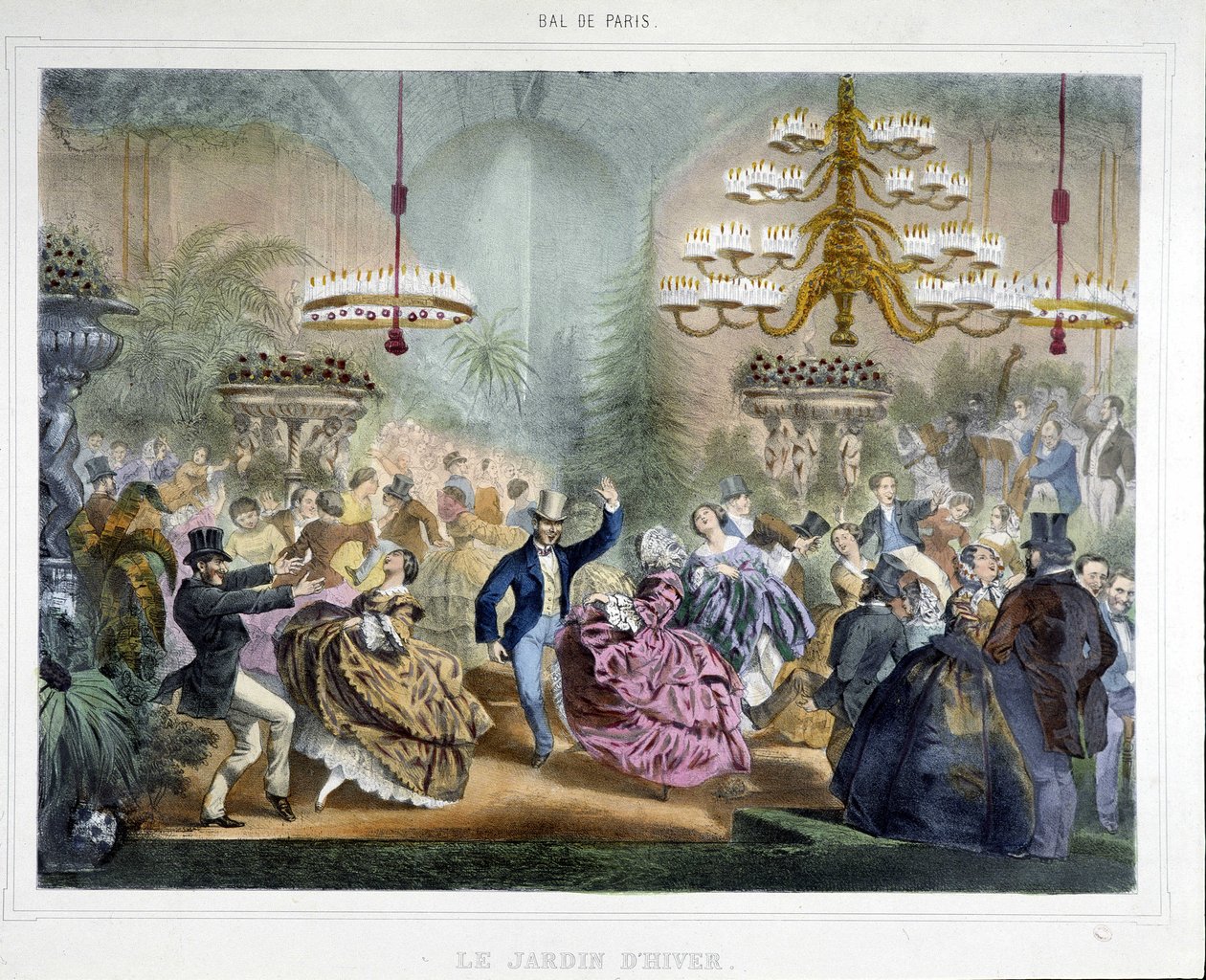 Bal in de Wintertuin door Unknown artist