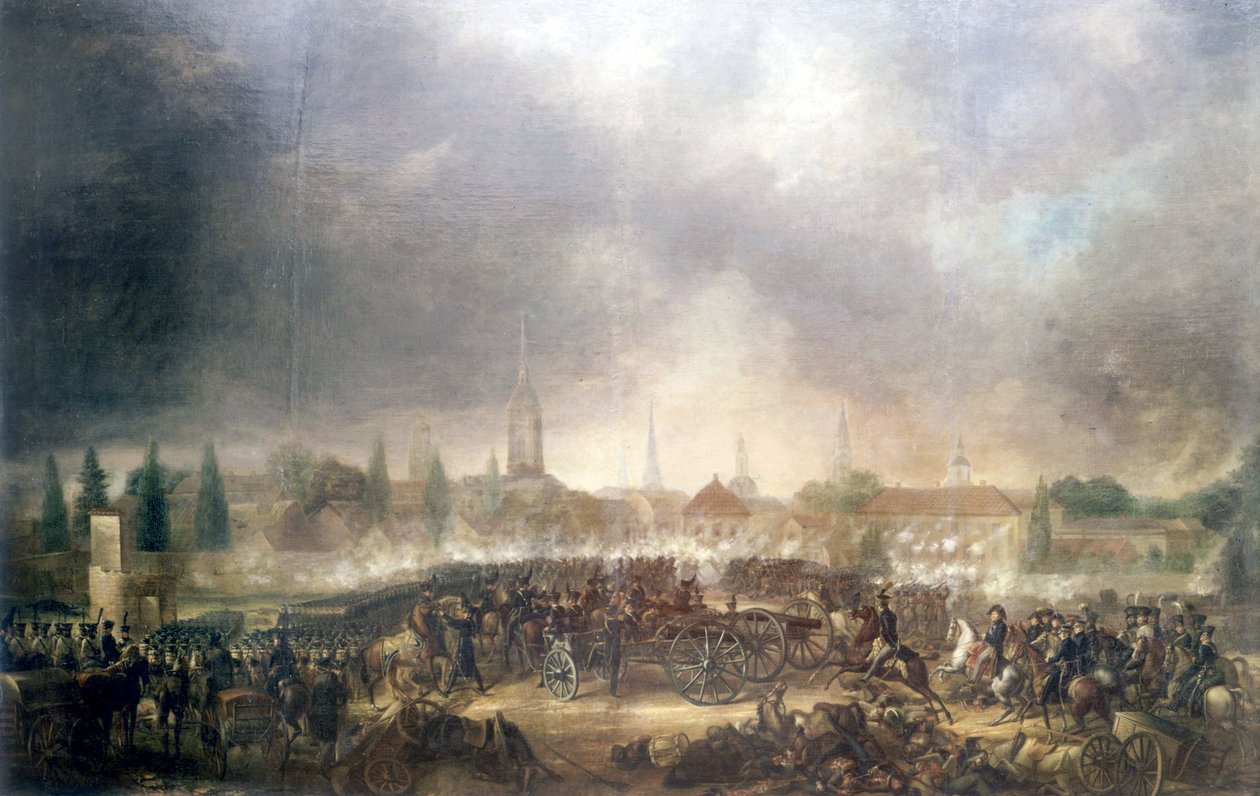 Slag bij Leipzig (Volkerenstrijd), 16-19 oktober door Unknown artist