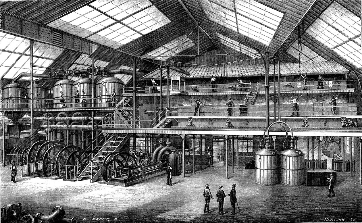 Bietsuikerfabriek (gravure door Unknown Artist