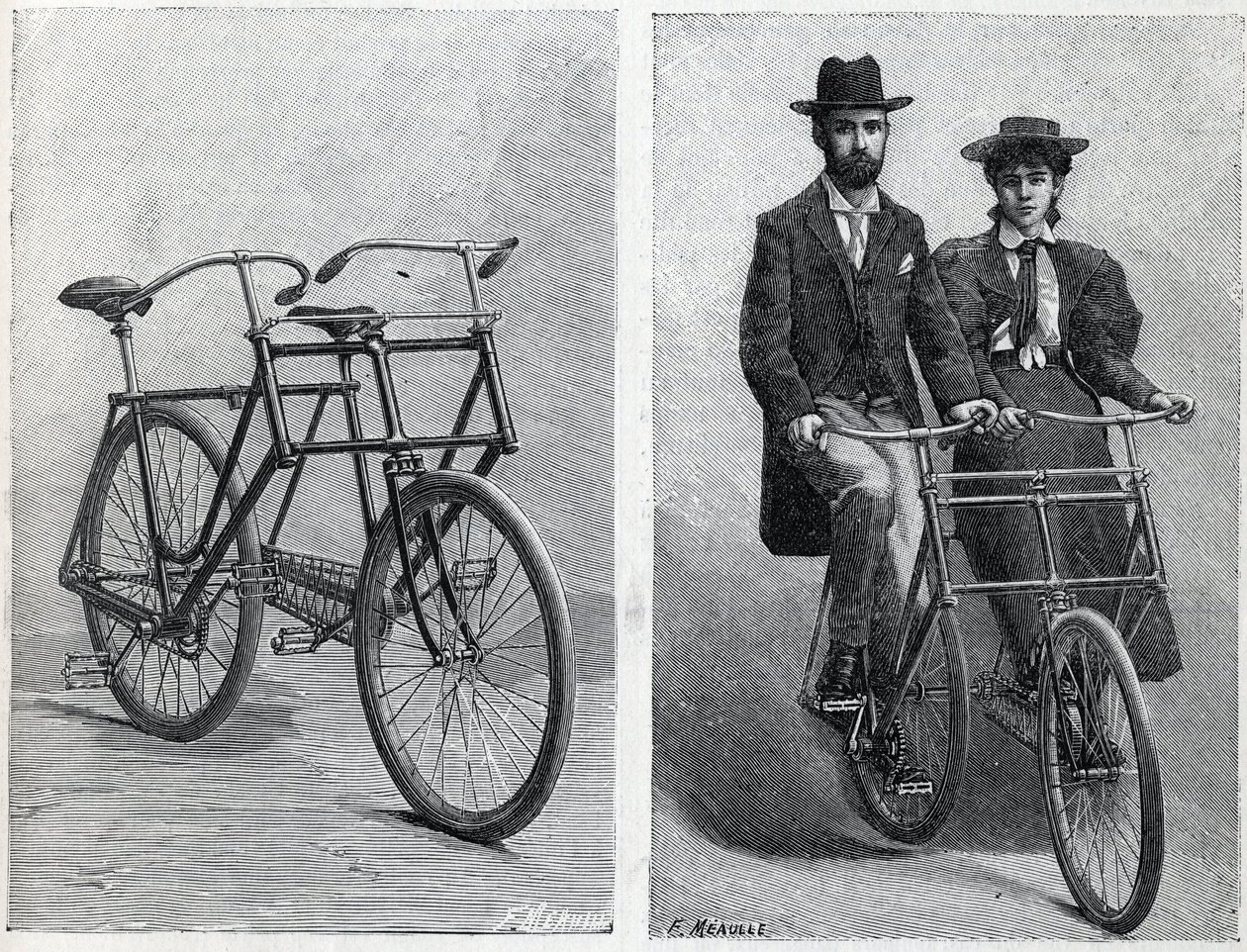 Fiets met twee zitplaatsen van de fabrikant 