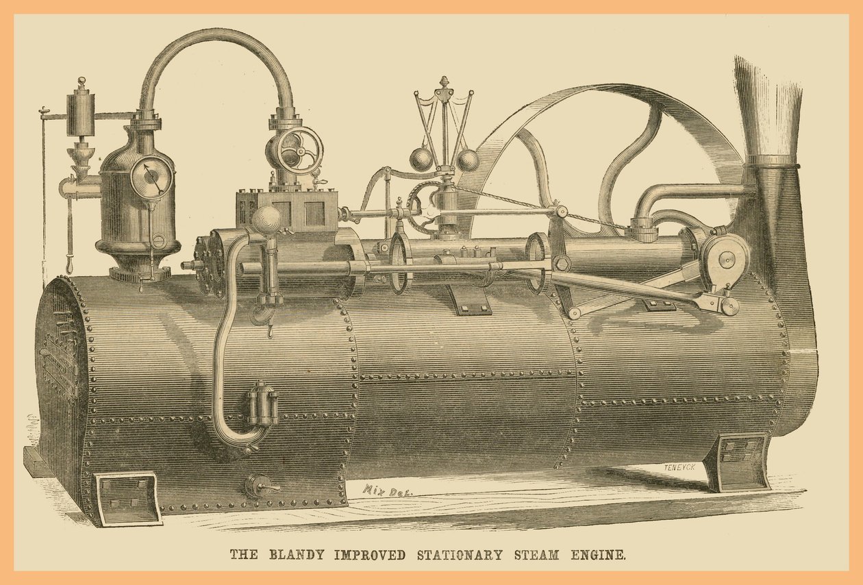 Blandy Verbeterde Stationaire Stoommachine door Unknown Artist