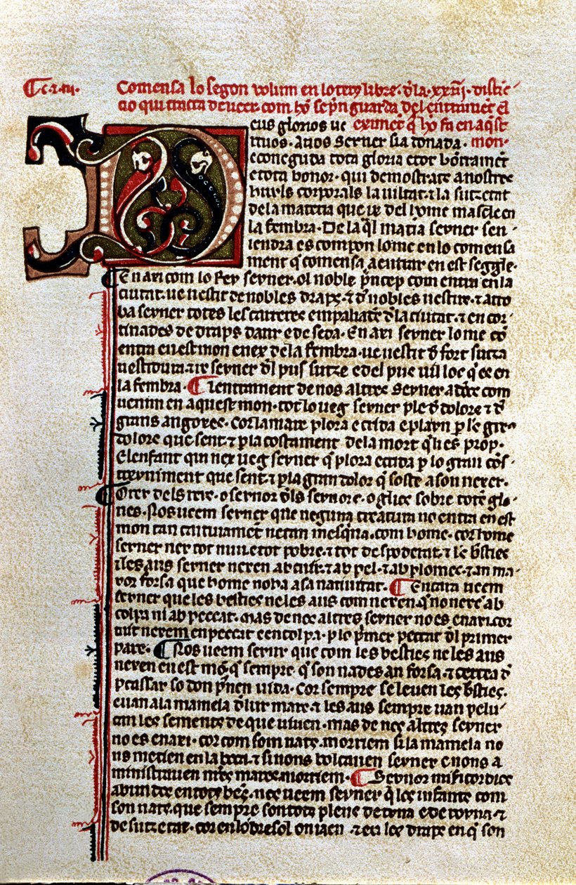 "Boek van contemplatie over God" (manuscript) door Unknown Artist