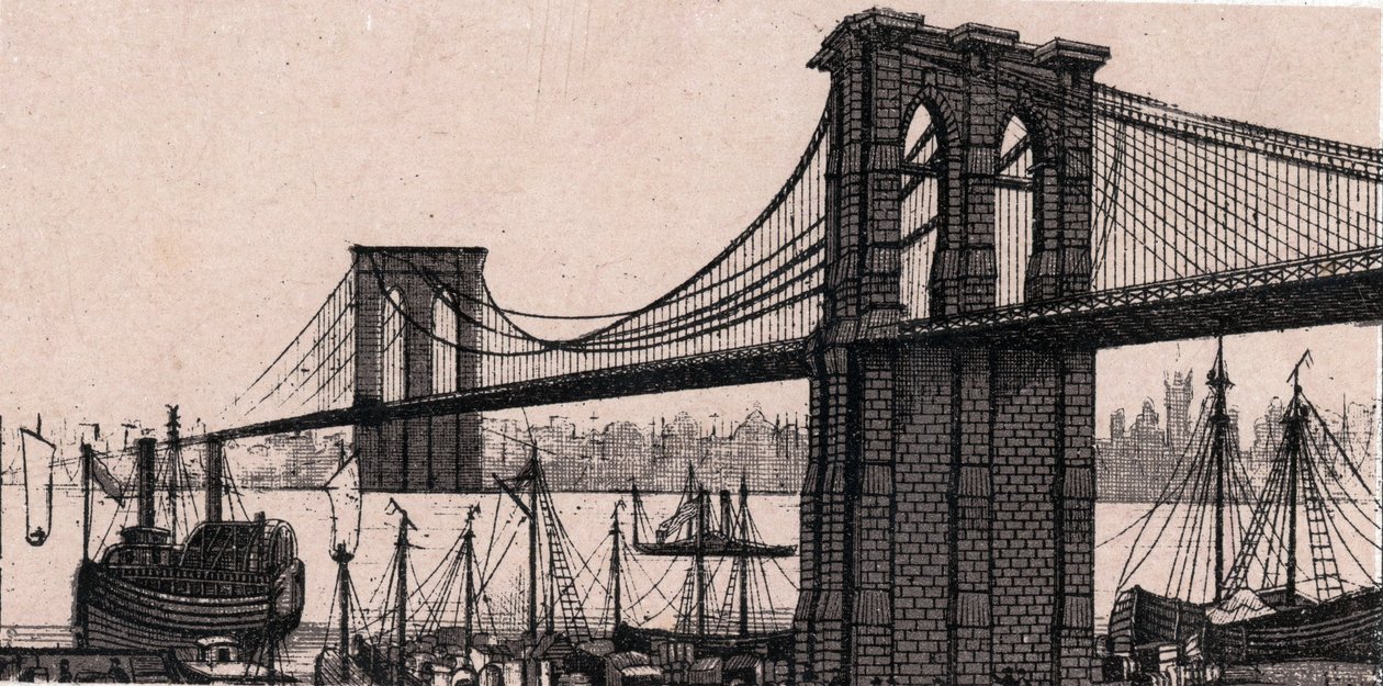 Brooklyn Bridge in New York, VS in 
