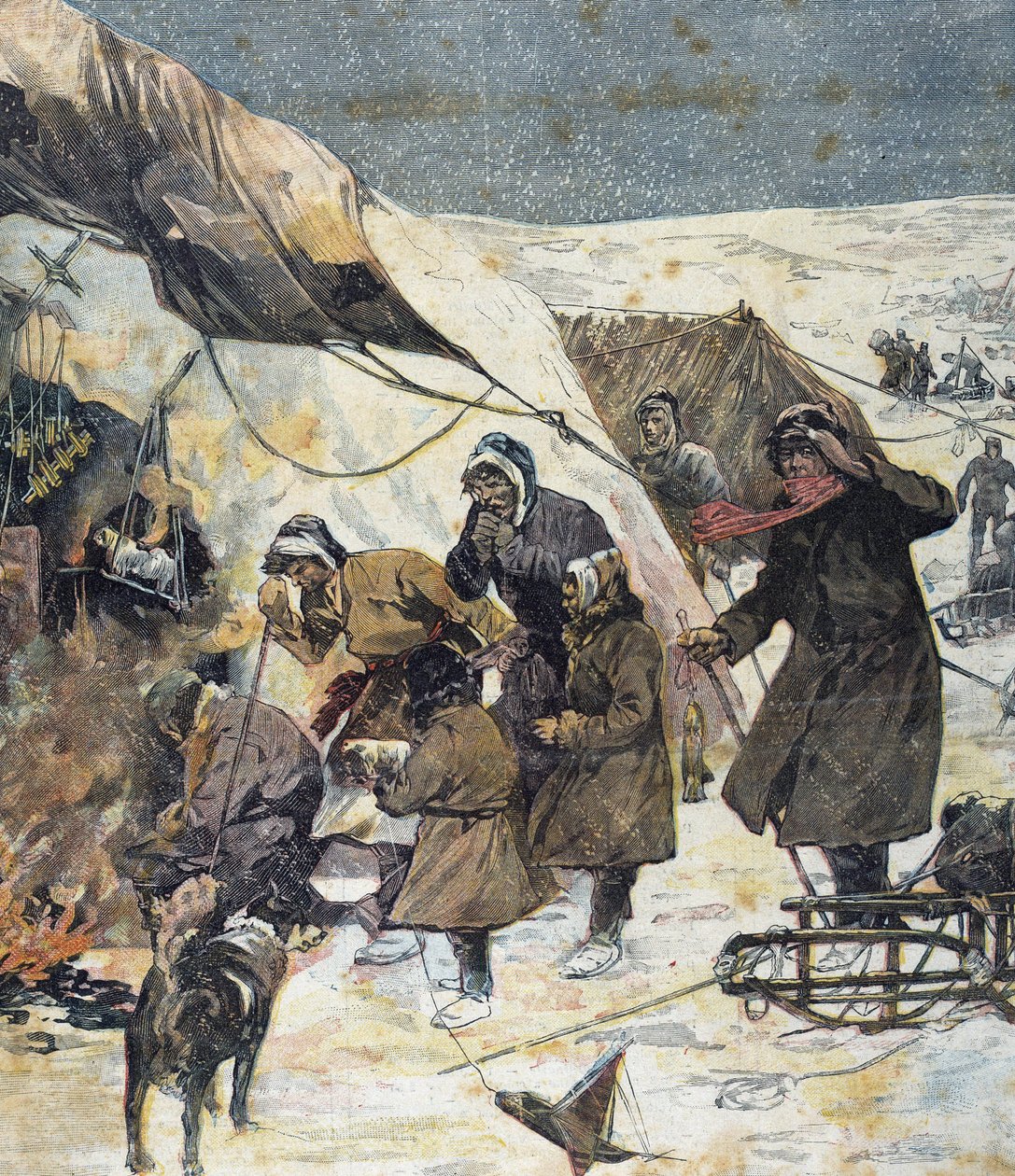 Kerstmis in Groeland in 1903. door Unknown Artist