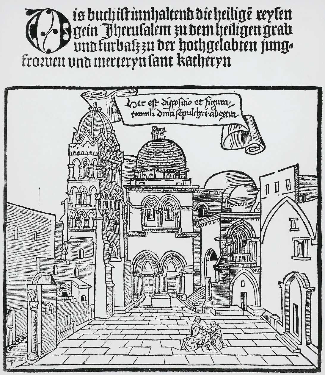 Kerk van het Heilig Graf in Jeruzalem door Unknown artist