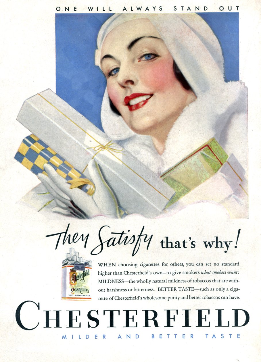 Sigaret Chesterfield door Unknown Artist