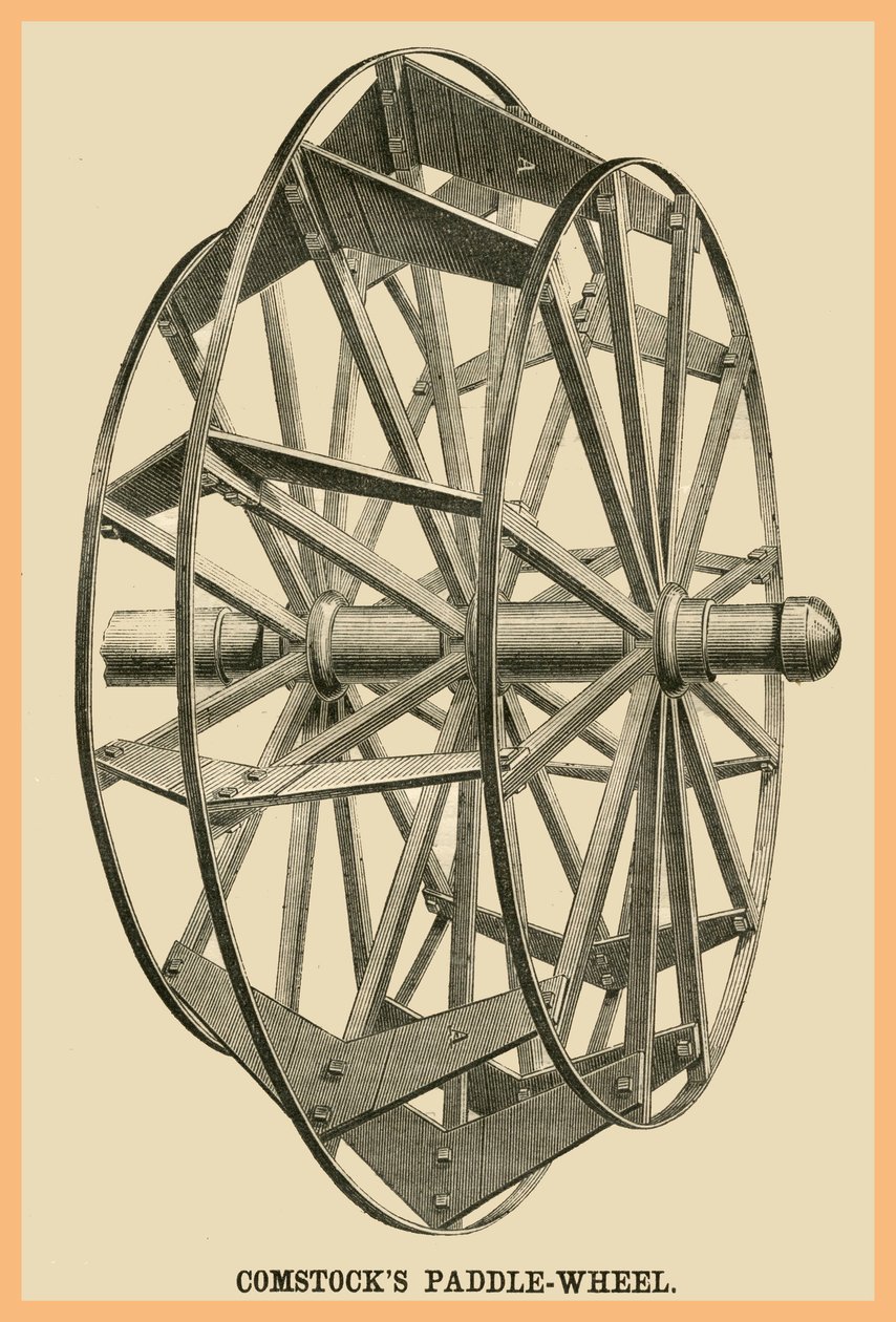 Comstocks Peddelwiel door Unknown Artist