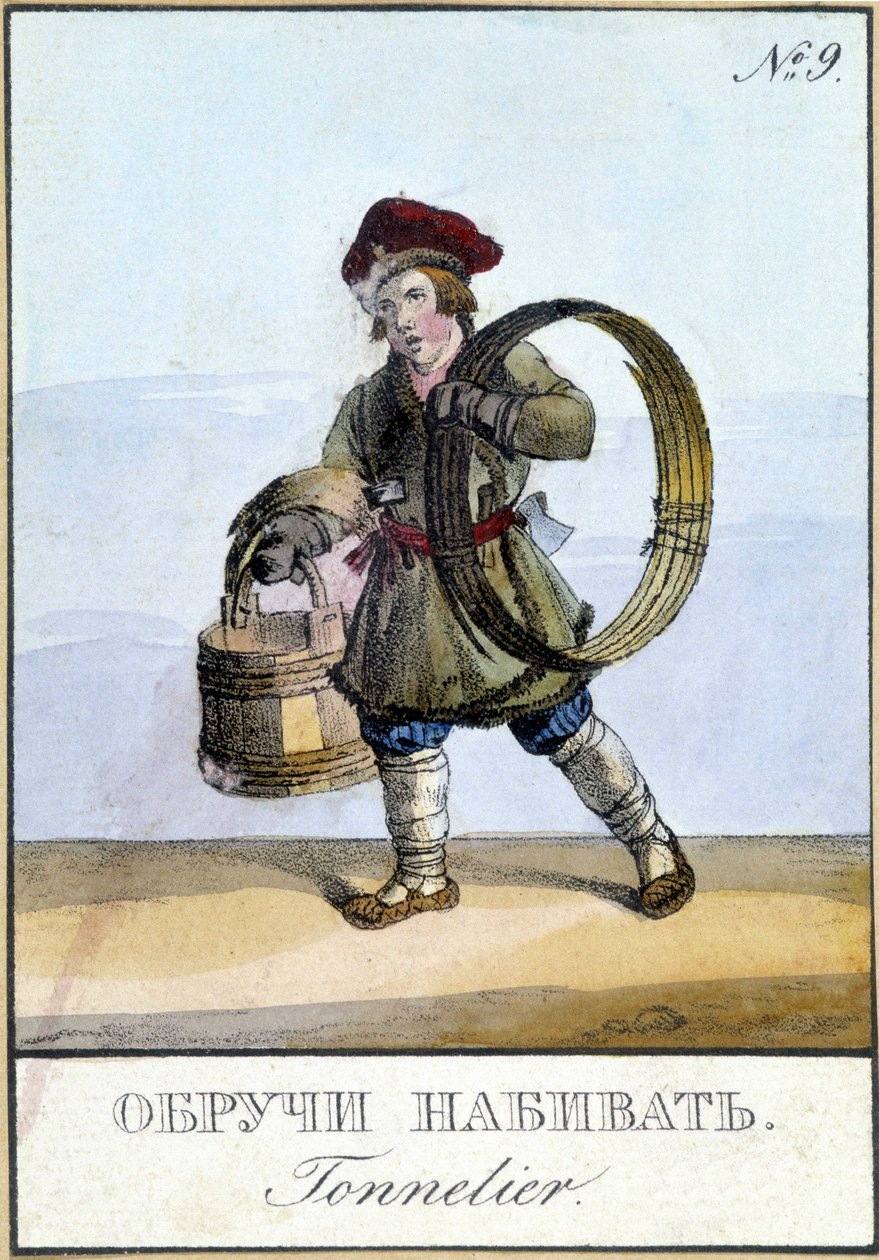 Connelier in Rusland in de 19e eeuw door Unknown artist