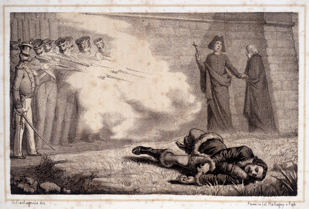 Dood van Murat (1767 - 1815) - in 
