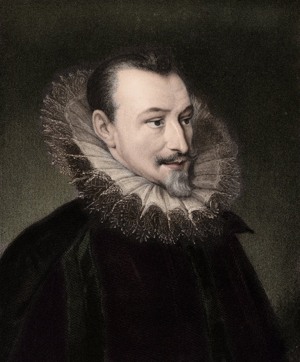 Edmund Spenser ca. 1552/3-1599 - gravure - 19e eeuw door Unknown artist