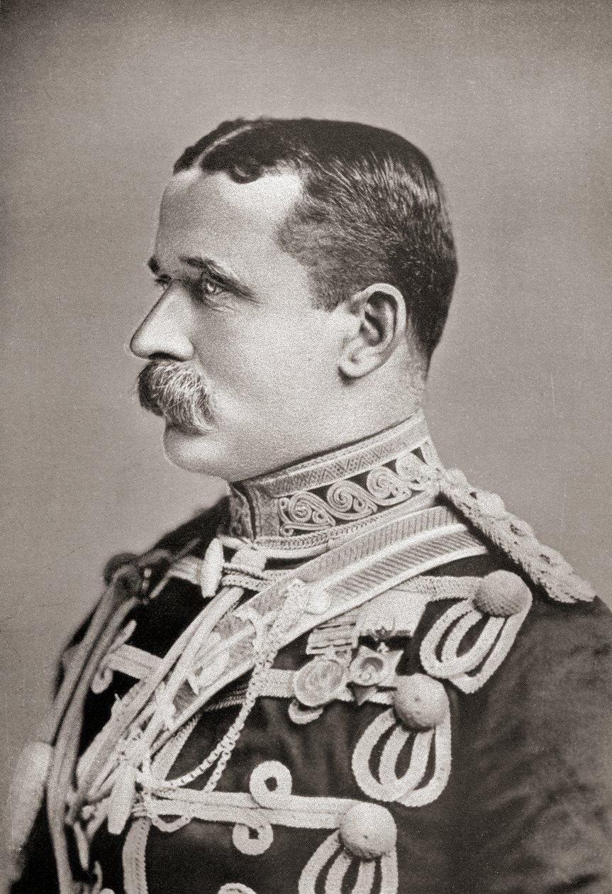 Veldmaarschalk John Denton Pinkstone French, uit het boek Zuid-Afrika en de Transvaaloorlog door Louis Creswicke, uitgegeven 1900 door Unknown