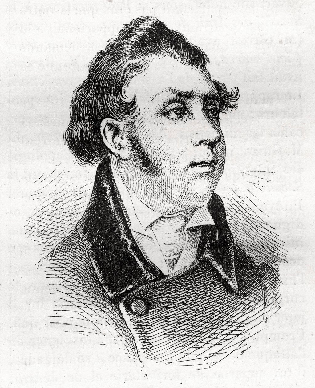 François Charles Dulong - Franse advocaat en politicus - 1792-1834 - gravure door Unknown artist