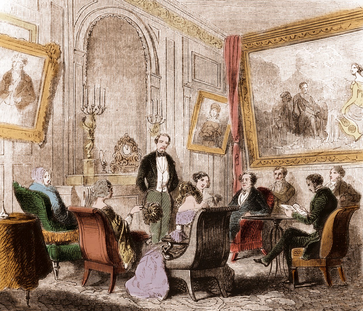 François René de Chateaubriand (1768-1848), Franse schrijver en politicus, leest de 