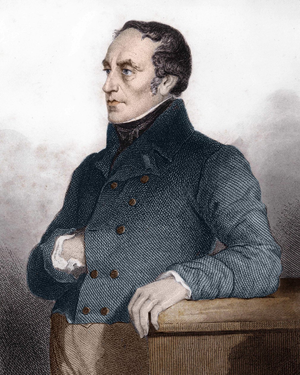 François Guizot (1787 - 1874), Franse politicus en historicus - gravure in 
