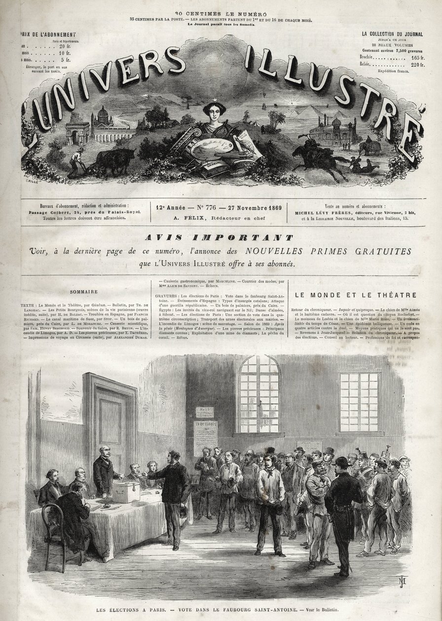 Franse parlementsverkiezingen door Unknown artist