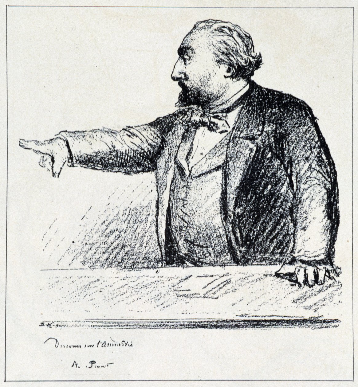 Gambetta houdt zijn toespraak over amnestie door Unknown artist