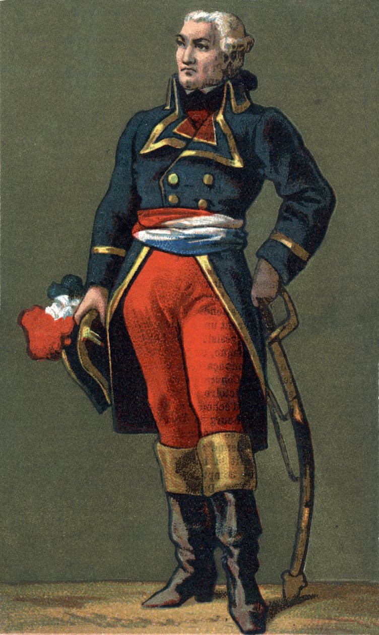 Generaal Dumouriez. Charles Francois du Perier, genaamd du Perier du Mourier, later Dumouriez, Franse generaal (1739-1823) door Unknown artist