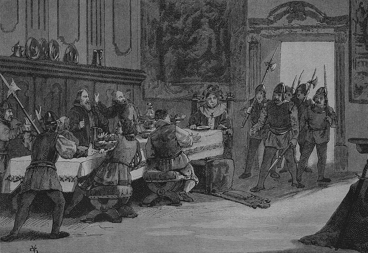 Duitse Boerenoorlog (1524-1526): Verraderlijkheid en verraad van de aartsbisschop van Salzburg door Unknown artist