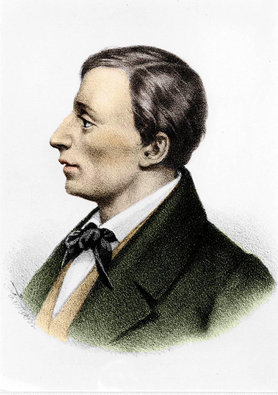 Giacomo Leopardi (1798 - 1837) door Unknown artist
