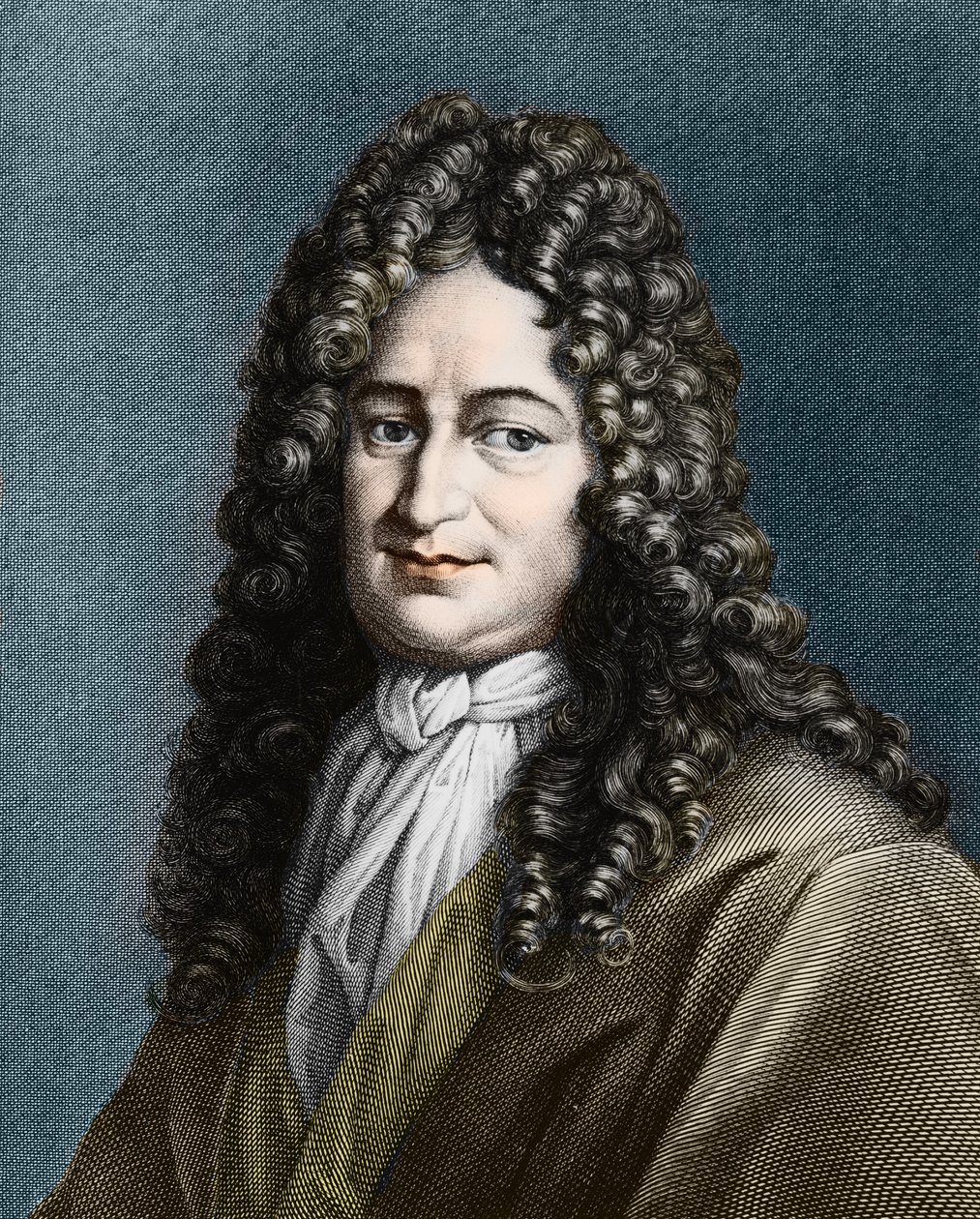 Gottfried Wilhelm von Leibniz (1646-1716), Duitse filosoof door Unknown artist