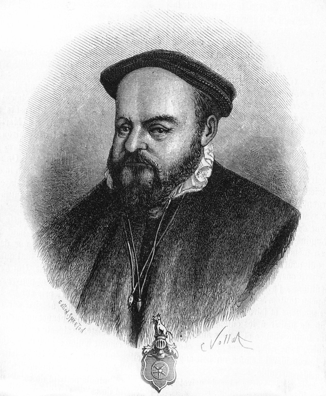 Gotz von Berlichingen of Gottfried von Berlichingen, genaamd Gotz met de IJzeren Hand, Duitse ridder (1480 tot 1562). door Unknown artist