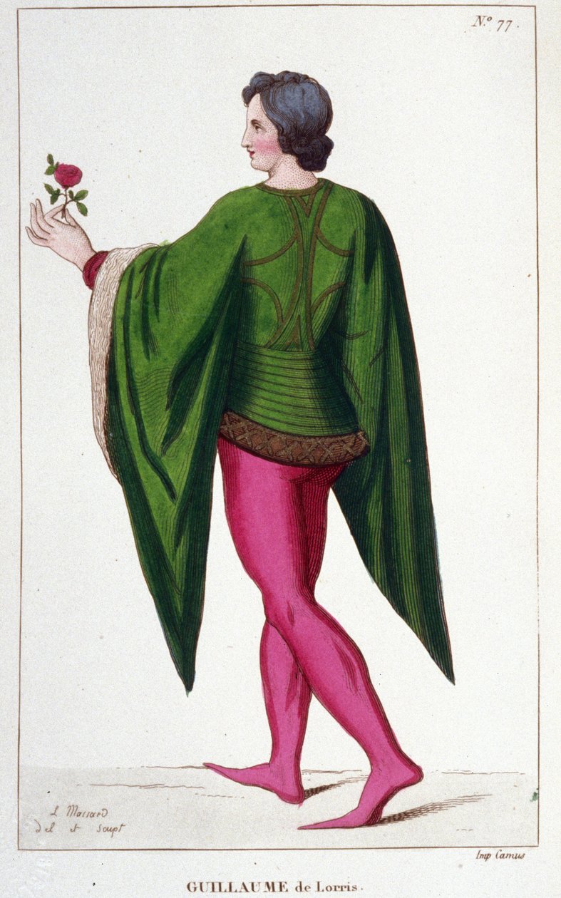 Guillaume de Lorris, Franse dichter (ca. 1200-ca. 1240) door Unknown artist
