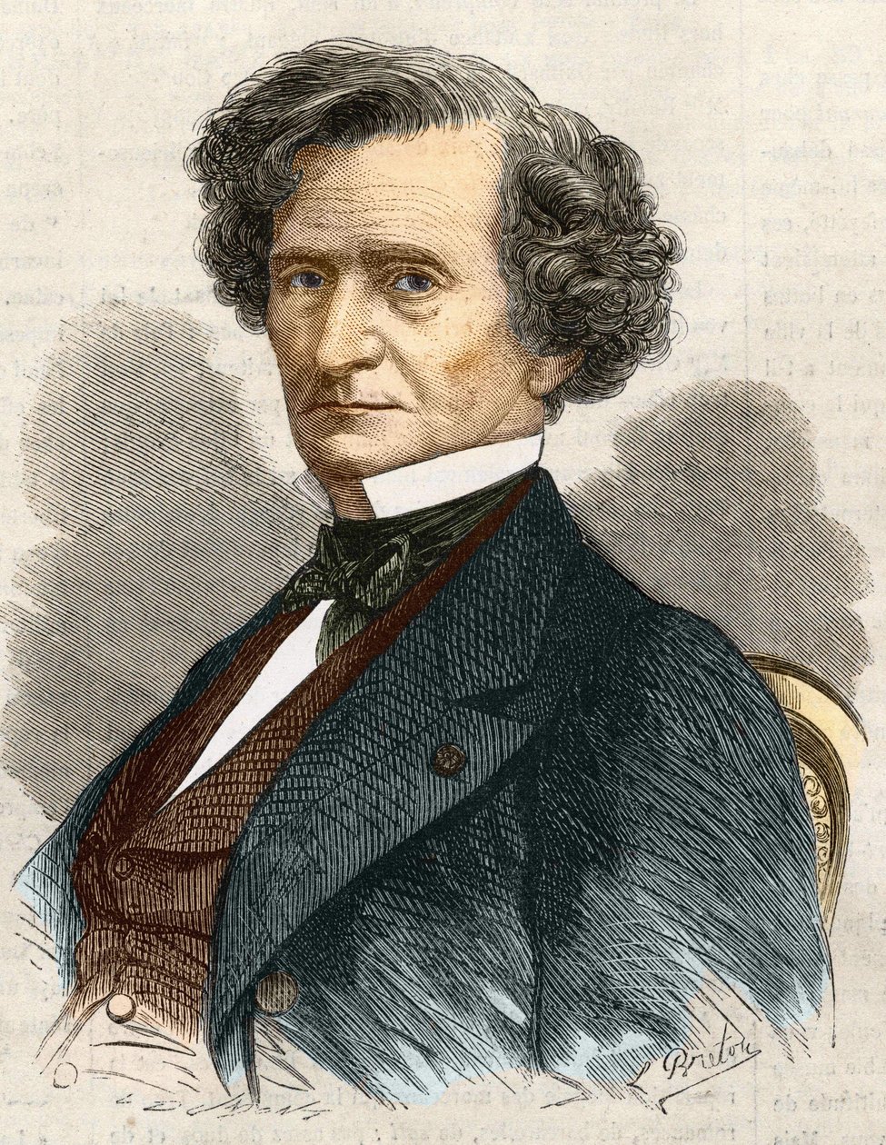 Hector Louis Berlioz Franse componist (1803-1869). door Unknown artist