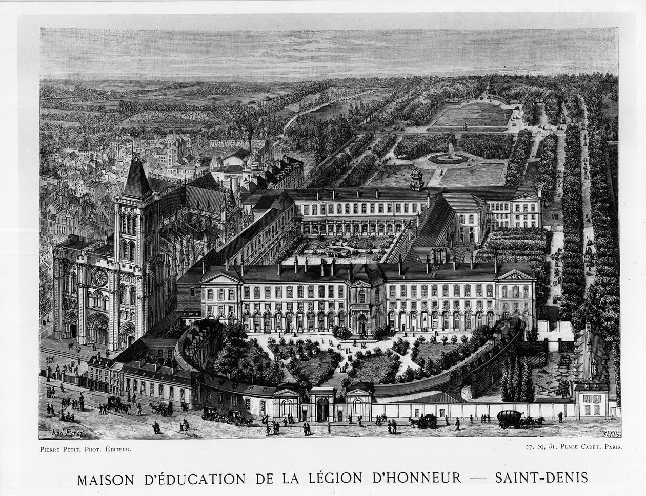 Huis van Onderwijs van het Legioen van Eer, Saint-Denis door Unknown artist