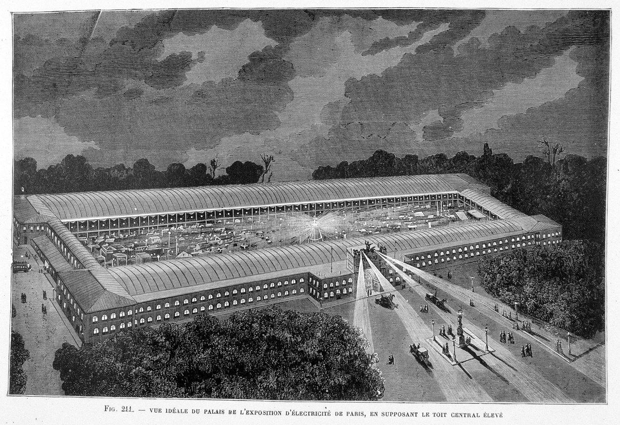 Ideaal aanzicht van het Palais de l